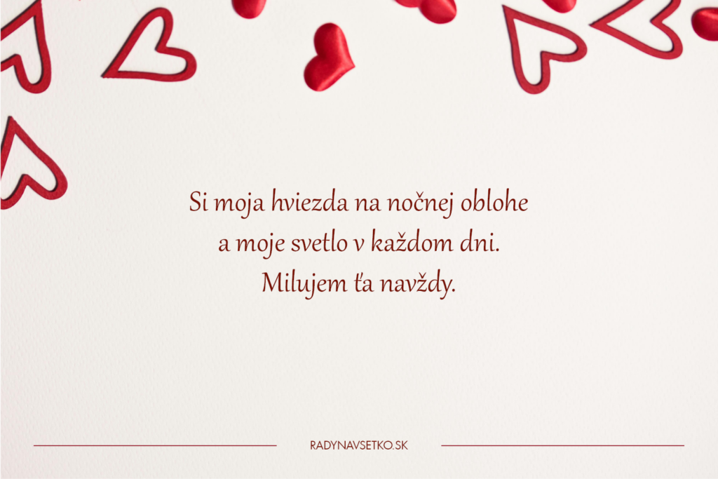 Romantická priania na Valentína